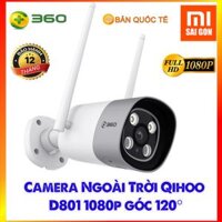Camera Qihoo 1080P Full HD D801 Ngoài trời Góc nhìn 120-- Bản quốc tế  - ChuyenMi