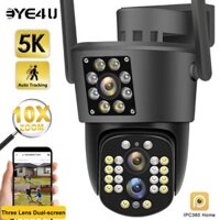 Camera Quan Sát Wifi IPC 360 HOME 2 Mắt Cao Cấp 5MP 5K Wifi IP, 01 Camera Cố Định, 01 Camera Xoay 360 Độ, Siêu Nét