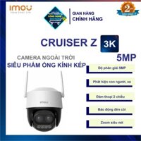 Camera quay quét ống kinh kép Imou IPC-S7DP-5M0WEZ Xoay 360 Độ, Đàm Thoại 2 Chiều, Có Màu Ban Đêm, Zoom 12X soi biển số