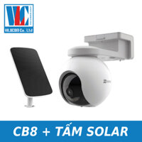 Camera Quay quét Wi-Fi pin sạc EZVIZ CB8 2K kèm tấm pin sạc năng lượng mặt trời - Hàng Chính Hãng - CAMERATHẺ256GB