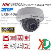 Camera siêu nhạy sáng HIKVISION DS-2CC52D9T-AVPIT3ZE / IR 40m ống kính thay đổi tiêu cự điều khiển.
