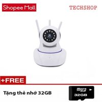 Camera siêu wifi 3 Anten xoay 360 Yoosee Pro 8800HD TẶNG THẺ 32GB