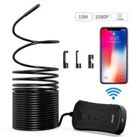 Camera thoát nước Wi-Fi FULL HD có đèn LED 6x cho iOS và Android với cáp 15m + ZOOM + IP67