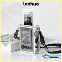 Camera tức thì LANHUA, Hộp đựng pha lê trong suốt, Vỏ bảo vệ chống sốc chống mài mòn cứng cho Fujifilm Instax Mini EVO