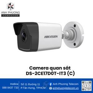 Camera TVI 2MP camera Hikvision DS-2CE17D0T-IT3
