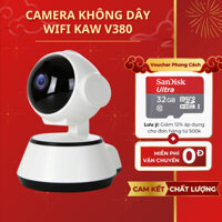 Camera V380 phát hiện chuyển động, góc rộng siêu nét quay 360° KAW MAX