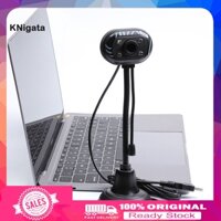 Camera webcam cổng cắm USB 2.0 có thể thu âm ban đêm kèm micro dành cho laptop/ PC