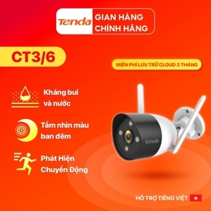 Camera Wi-Fi an ninh ngoài trời TENDA CT6