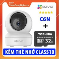 Camera WiFi 1080p 2.0MP FullHD EZVIZ CS-CV246 C6N Siêu Nét Kèm Thẻ nhớ 32GB Class10