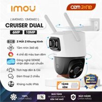 Camera Wifi 2 Mắt Ngoài Trời IMOU Cruiser Dual 6MP/10MP (S7XP-10M0WED) Quay 360,Ống kính kép,Đàm thoại, Màu ban đêm,IP66