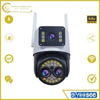 Camera wifi an ninh Yoosee ngoài trời 2 mắt 6.0MP ống kính siêu zoom Xoay 360