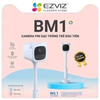 Camera wifi Baby EZVIZ BM1, FHD 1080P, Pin Sạc & Wi-fi, Hồng Ngoại Vô Hình, phù hợp lắp đê theo dõi bé -Hàng Chính Hãng
