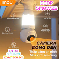 Camera Wifi bóng đèn IMOU CHUẨN IPC-S6DP-5M0WEB-E27 2K 5MP FULL HD , TÍCH HỢP ĐÈN SÁNG đuôi E27, Bảo HÀNH 2 NĂM