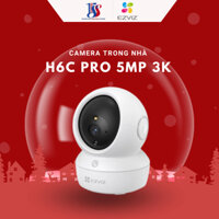 Camera WiFi, Camera EZVIZ trong nhà H6C PRO 3K (5MP),quay quét,đàm thoại 2 chiều,wifi 2 băng tần,có màu đêm thông minh