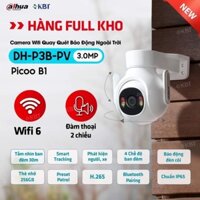 Camera wifi Dahua DH-P3B-PV 3MP | DH-P5B-PV 5MP Smart Checking Xoay 360 Độ, tích hợp mic & loa, đàm thoại, màu ban đêm.