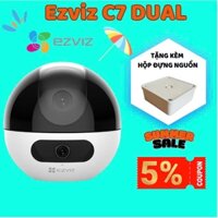 Camera WiFi Ezviz 2 MẮT KÉP C7 Dual 2K⁺ & 2K⁺ quay quét có ống kính kép - Bảo hành chính hãng 2 năm