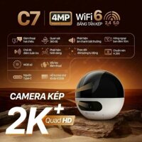 Camera Wifi EZVIZ C7 DUAL 2K+ (4MP+4MP) - 2 mắt 2 khung hình độc lập {with AI}