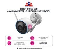 Camera Wifi EZVIZ H3 2K (CS-H3-R100-1H3WKFL) – Camera Ngoài Trời Chống Nước, Báo Động, Đàm Thoại Hai Chiều, Chuẩn Nén H.265