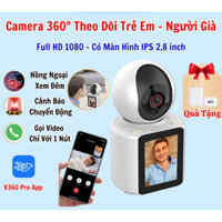 Camera Wifi giám sát có màn hình C30 - gọi video trực tiếp - Siêu nét 2K[HD96]