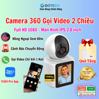 Camera Wifi Gọi Video Trực Tiếp Đàm Thoại 2 Chiều, Camera Giám Sát Trẻ Em Cảnh Báo Chuyển Động, Màn Hình 2,8 Inch 1080HD