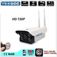 Camera Wifi IP Yoosee Ngoài Trời 2 Râu 1.0Mpx HD 720P 4 Led Có Hồng Ngoại/ Chống Nước - 05654