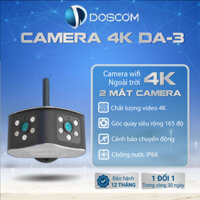 Camera Wifi Mini Doscom DA-3 Giám Sát An Ninh Toàn Diện, Góc Quay Rộng 165 độ, Đàm Thoại 2 Chiều - Bảo Hành 12 Tháng