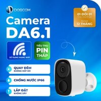 Camera Wifi Mini Doscom DA6.1 Sử Dụng Pin Năng Lượng Mặt Trời, Giám Sát An Ninh 360 độ