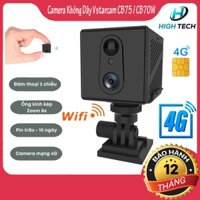 Camera wifi mini Vstarcam CB75, dùng sim 4G, CB70W dùng wifi, Pin sạc 3000mah, nhỏ gọn.