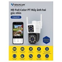 Camera Wifi Ngoài Trời 2 Mắt VStarcam C662DR 2MP Chính Hãng – Hai Ống Kính Full HD, Có Màu Đêm