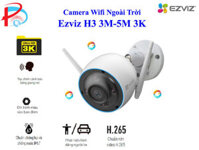 Camera Wifi Ngoài Trời EZVIZ H3 5M 3K Siêu Nét Tích Hợp AI Nhận Diện Vẫy Tay Chào - Có Màu Ban Đêm - Đàm Thoại 2 Chiều - Hàng chính hãng