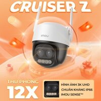 Camera Wifi Ngoài Trời Imou Cruiser Z 5MP 3K IPC-S7DP-5M0WEZ Ống kính kép, Zoom xa tới 12X