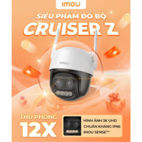 Camera Wifi ngoài trời quay quét zoom IPC-S7DP-5M0WEZ IMOU Cruiser Z 3K 5MP Zoom 12x siêu nét, xoay 360, AI