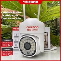 Camera WiFi Ngoài Trời YooSee PTZ 36 LED Mini 1080P Xoay 360, Kèm Thẻ Nhớ