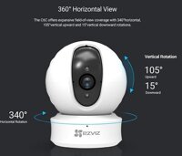 Camera wifi quay 360 độ Ezviz CS-CV246 Ez360 720P - Sản phẩm cao cấp của Hikvision - Camera bán chạy số 1 thế giới