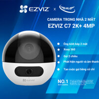 Camera WIFI trong nhà 2 mắt cao cấp xoay 360 độ EZVIZ C7 DUAL 2K+ 4MP hàng chính hãng