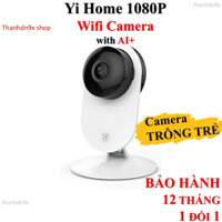 Camera wifi trông trẻ Yi Home, Full HD 1080p, tích hợp AI, bản quốc tế Global xiaomi xiaoyi an ninh báo chống trộm