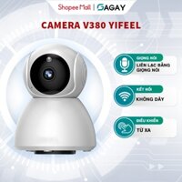 Camera wifi V380 Yifeel camera gia đình xoay 4 chiều hình ảnh sắc nét kết nối với điện thoại GD904