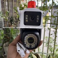 Camera Wifi Yoosee 2 khung hình Q44D Pro 6MP CÓ ĐÈN BÁO ĐỘNG | 4K | Ngoài trời | 2 ống kính 2 khung hình (Bảo hành 1 năm)