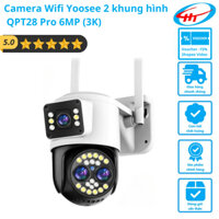 Camera Wifi Yoosee 2 khung hình QPT28 Pro 6MP (3K) – Ống kính Zoom 8X vật lý, có màu ban đêm - Hàng Chính Hãng