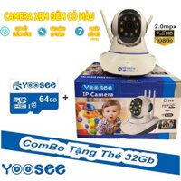 Camera wifi YooSee 2.0mpx 1080P - Ban Đêm Có Màu - Tặng Thẻ 64G
