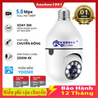 Camera WiFi Yoosee Đui Bóng Đèn Mẫu Mới 8 LED 1080P - Xem Đêm Có Màu ,Thẻ Nhớ Chuyên Dụng , bảo hành 12 tháng