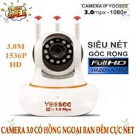 Camera Wifi Yoosee HK-215S 3 Râu 5.0 Ko Lan (Ban Đêm Có Màu)