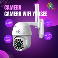 Camera Wifi Yoosee Phát Wifi Từ Sim 4G Và Bắt Được Wifi Cố Định 3.0MP Xoay 360 Độ Quay Phim Ban Đêm Chống Nước Mtek