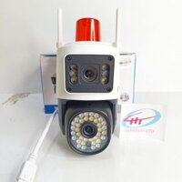 camera wifi yoosee q44 pro 6mp 4k ngoài trời 2 ống kính 2 khung hình