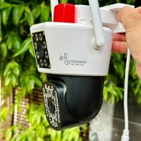 Camera xài sim 4G 4K Pro Yoosee T36 2 mắt có đèn báo động đỏ 66B BAN ĐÊM CÓ MÀU (ko xài IP wifi) [BH 6 THÁNG]