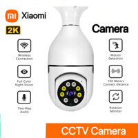 Camera Xiaomi V380 hình bóng đèn không dây kết nối từ xa điện thoại di động Full HD, tầm nhìn ban đêm đủ màu CCTV Camera