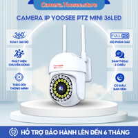 Camera Xoay 360 độ IP Yoosee Ngoài Trời PTZ mini 36LED 5.0Mpx 1080P, có chống nước xem đêm có màu