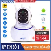 CAMERA XOAY 360 YOOSEE HD TIẾNG VIỆT, KÈM THẺ NHỚ YOOSEE