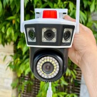 Camera YOOSEE 4 Mắt Q56 BẢN PRO Xem 3 Khung Hình 15M Rõ Nét, Xoay 360 Độ- Đàm Thoại 2 Chiều