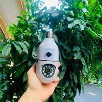 Camera Yoosee Bóng đèn 2 mắt 8.0MPX FHD Siêu nét- Đàm thoại- Xoay 355- Bảo hành 6 tháng